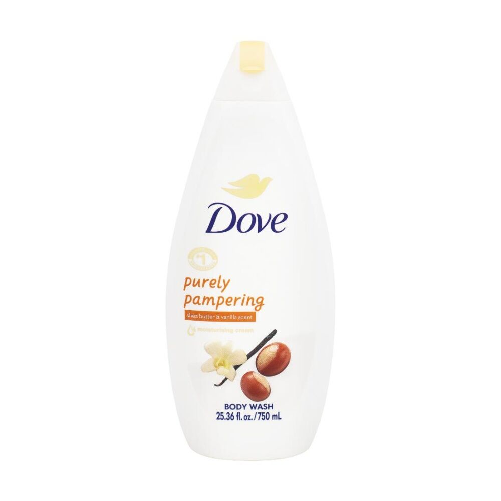 12PK Dove Body Wash Purely Pampering Shea Butter & Vanilla Scent 750ml
