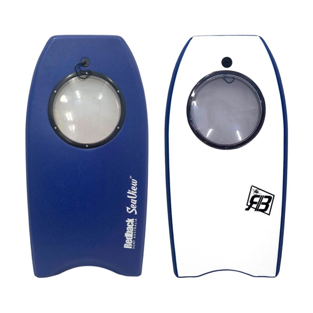 Redback Seaview Underwater Viewing Beach Bodyboard Plain Blue 41in
