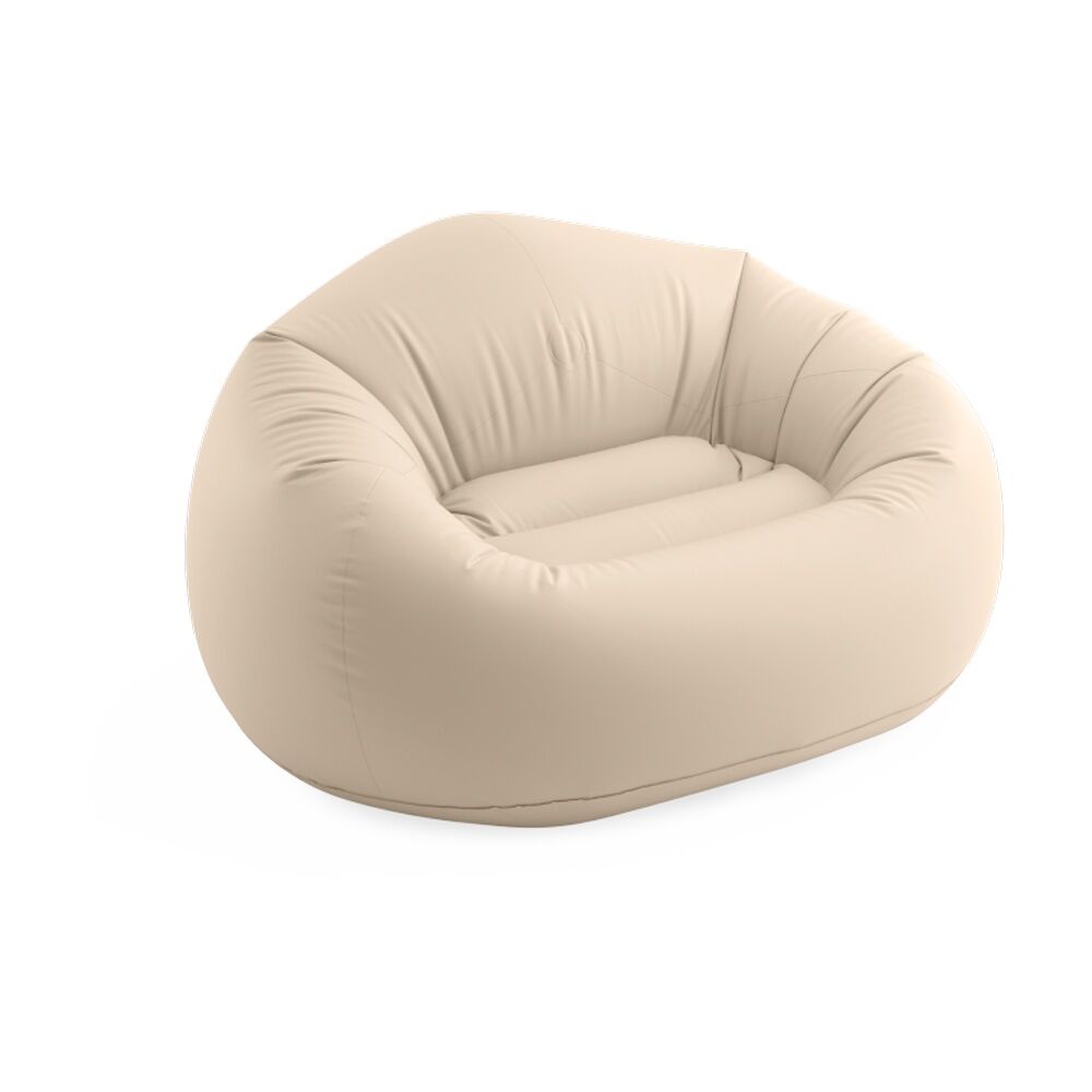 Intex Beanless Bag Inflatable Lounge Chair Beige 137x127x74cm
