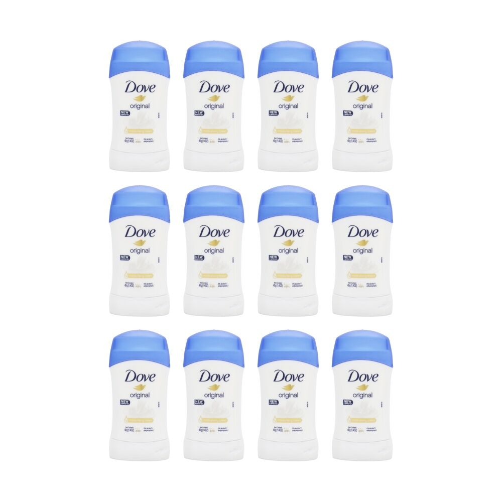12PK Dove Antiperspirant Stick Deodorant 48H Protection Original 40g