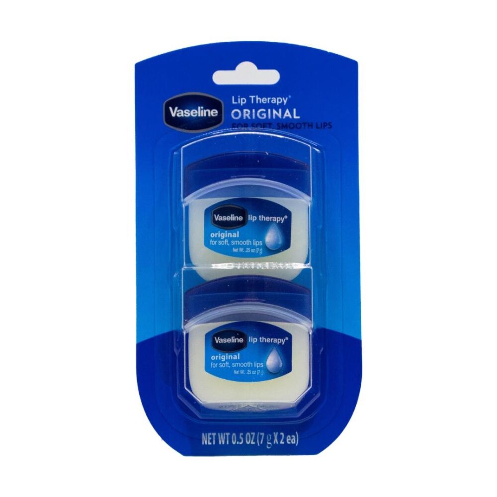 4x 2pc Vaseline Lip Therapy Original Pack Hydrating Balm Smooth Soft Care 7g