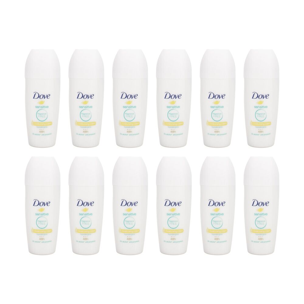 12PK Dove Antiperspirant Stick Sensitive Fragrance Free Deodorant 40ml