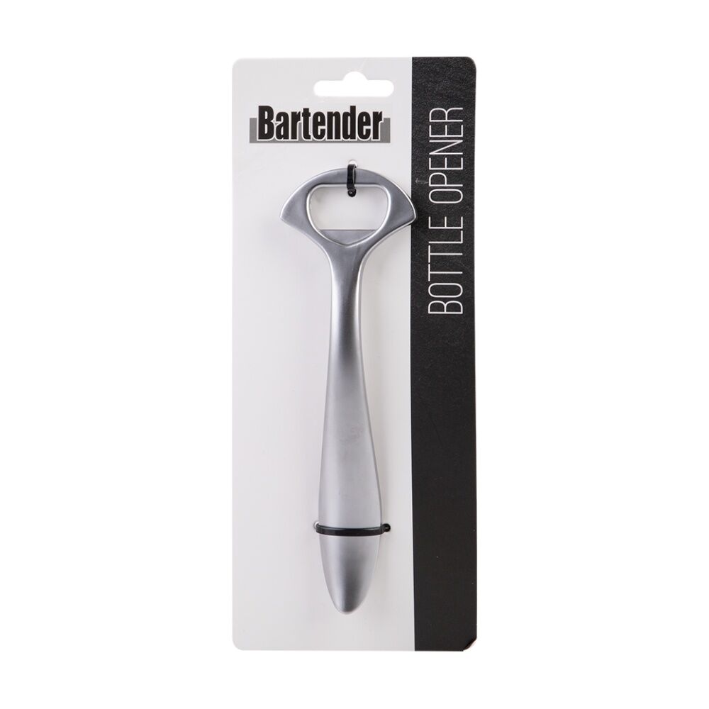 3PK Bartender Durable Ergonomic Handle Bottle Opener White Nickel
