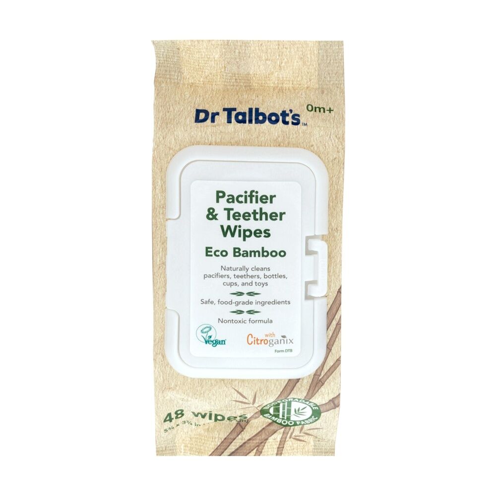 12x 48pc Nuby Citroganix Bamboo Pacifier Wipes Non-Toxic Travel Pack Natural