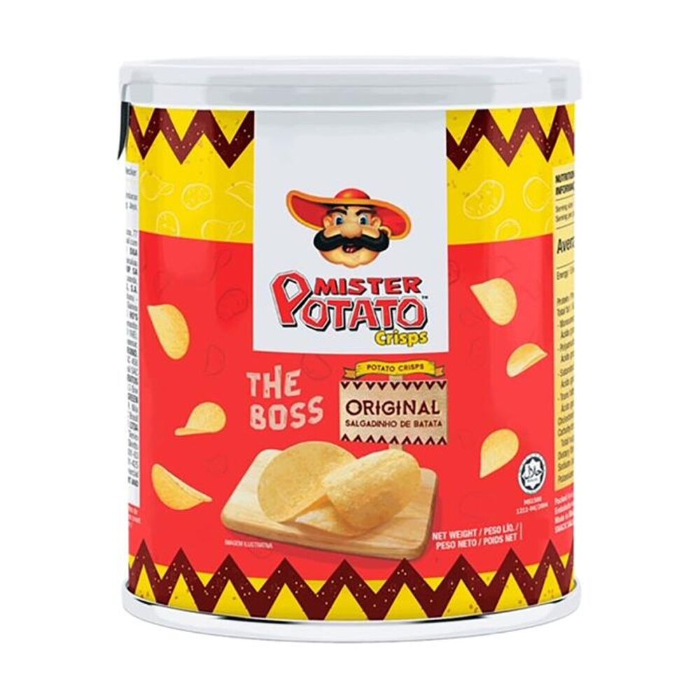 20PK Mister Potato Chips The Boss Original Flavoured Snack 35g Can