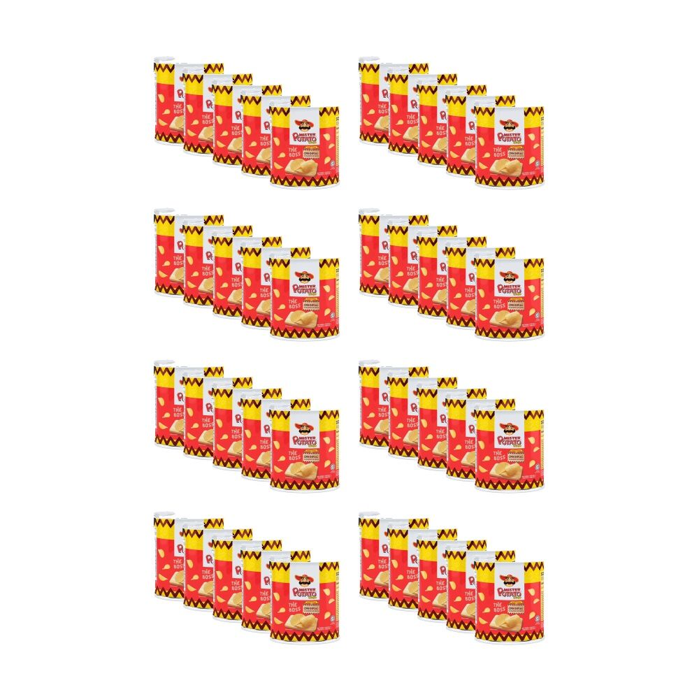 40PK Mister Potato Chips The Boss Original Flavoured Snack 35g Can
