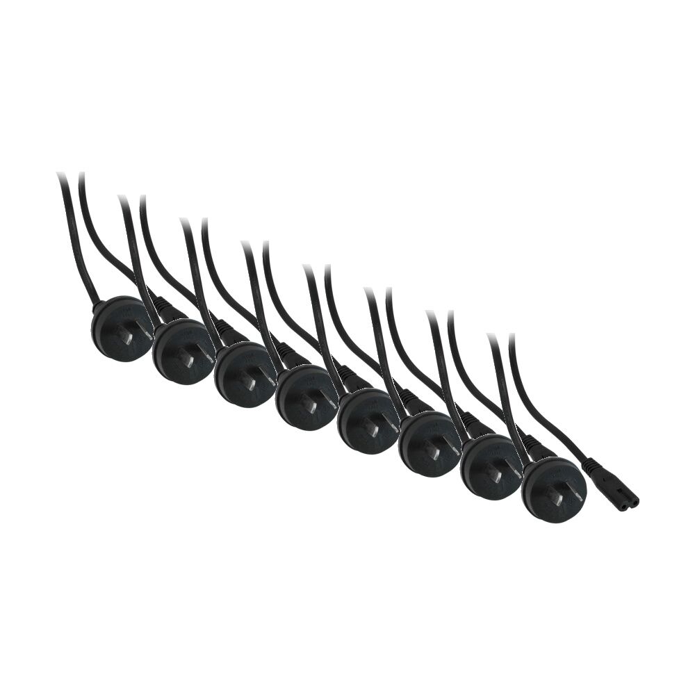 8PK Doss 3M 240V AC Mains To Figure 8 Iec-C7 Round Fig8 Black Power Cable