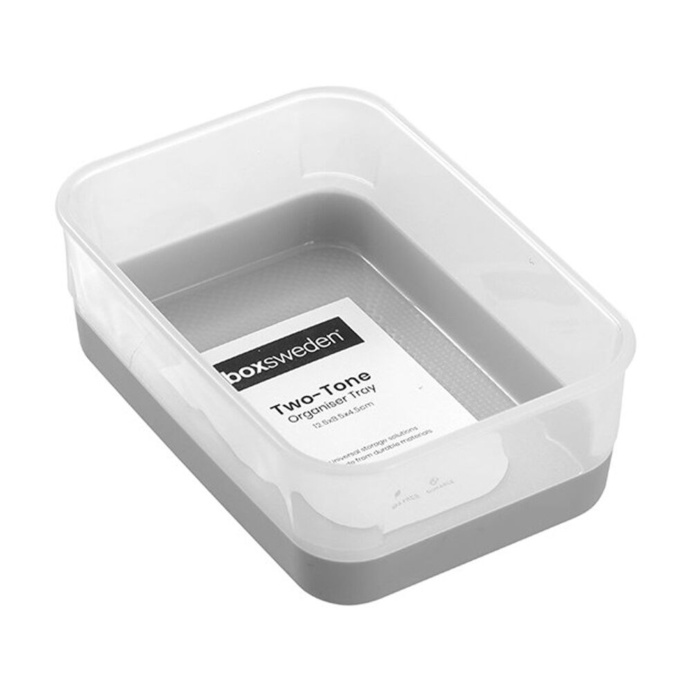 48PK Boxsweden 2 Tone Tray Home Organiser Storage Container Asst 12.5x8.5x4.5cm