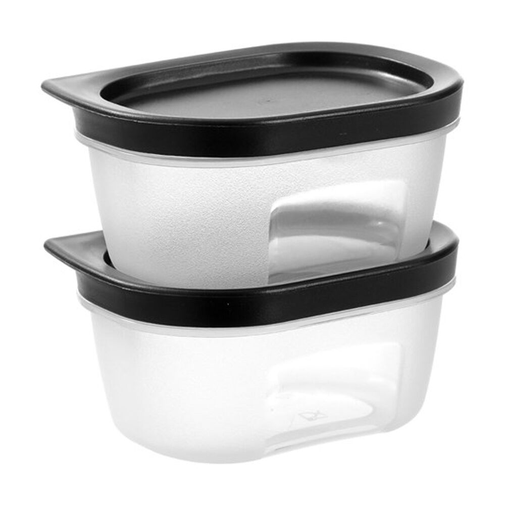 24x 2pc Lemon And Lime Food Reusable Container Organiser 200ml 10x7.5x5cm