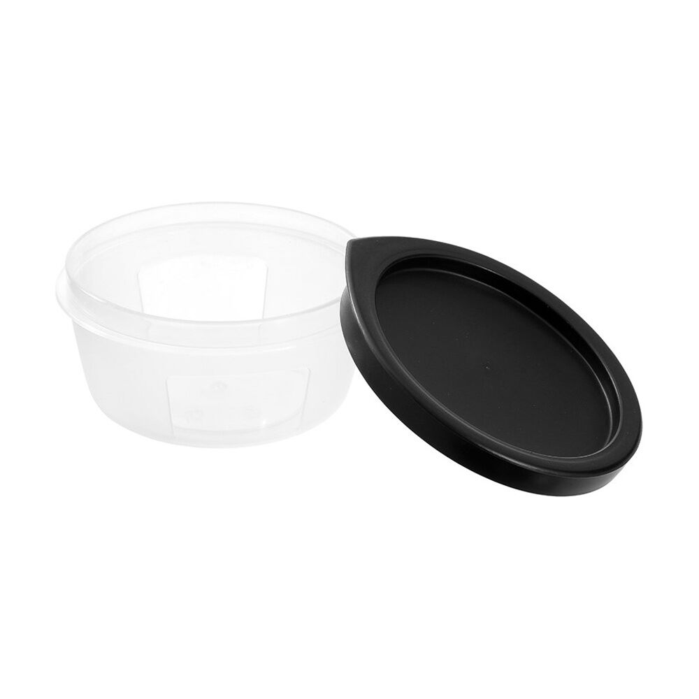 12x 2pc Lemon And Lime Food Keeper Round Reusable Container 250ml 9.9x9.9x5cm