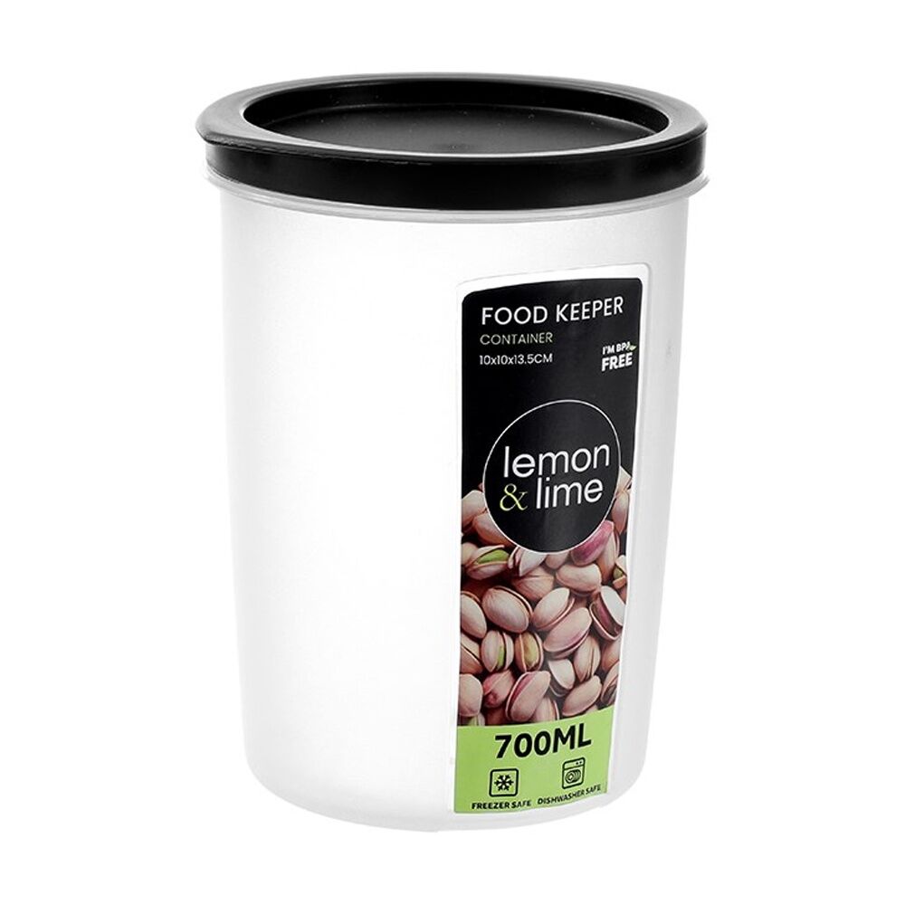 24PK Lemon And Lime Food Keeper Round Reusable Container 700ml 9.9x9.9x13.6cm