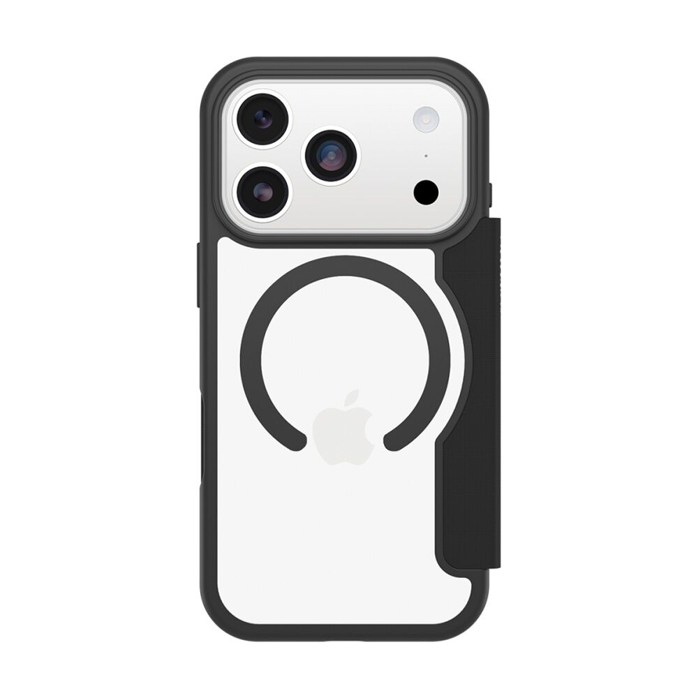 OtterBox React Folio MagSafe Mobile Phone Case for iPhone 17 Pro Black Crystal