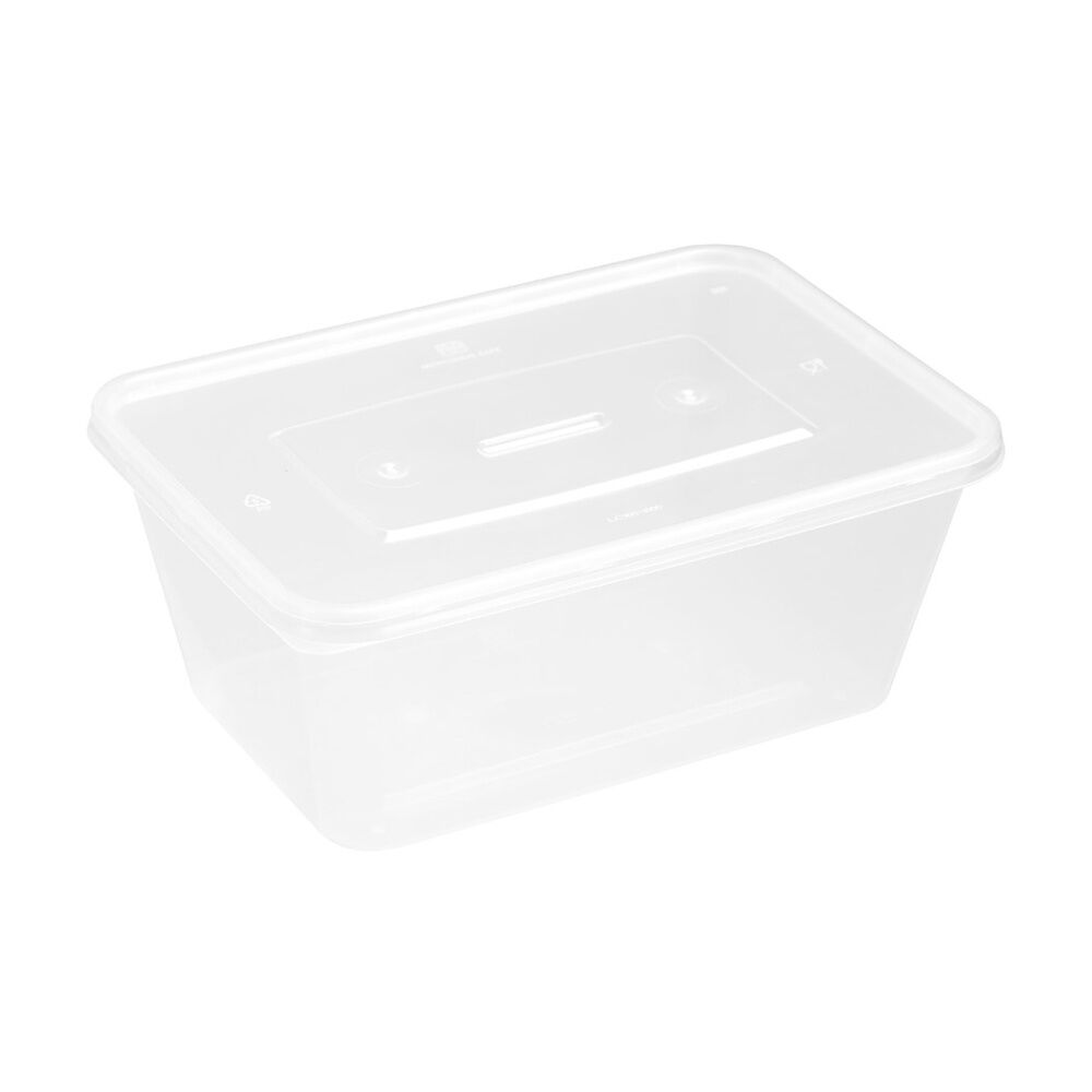 5x 50pc Lemon And Lime Reusable Food Containers Rectangle Microwave Freeze 1L