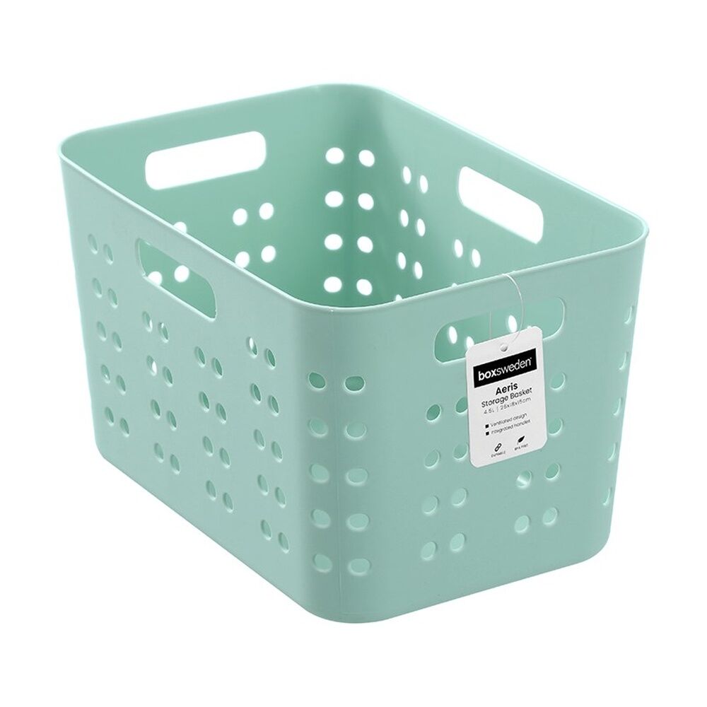 12PK Boxsweden Aeris Basket Home Organiser Storage Container Assorted 4.5L