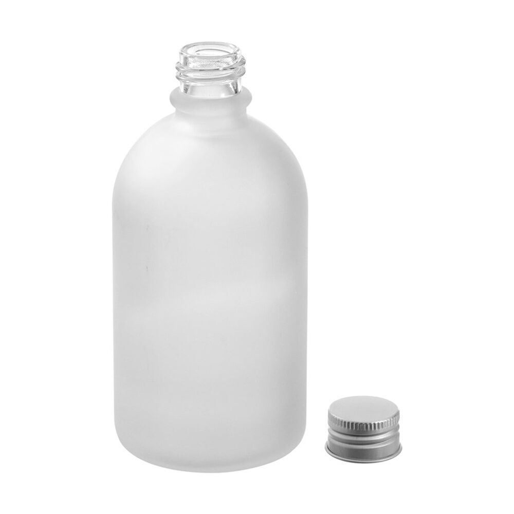 12PK Lemon And Lime Verre Frost Glass Reusable Food Container Lid Silver 290ml