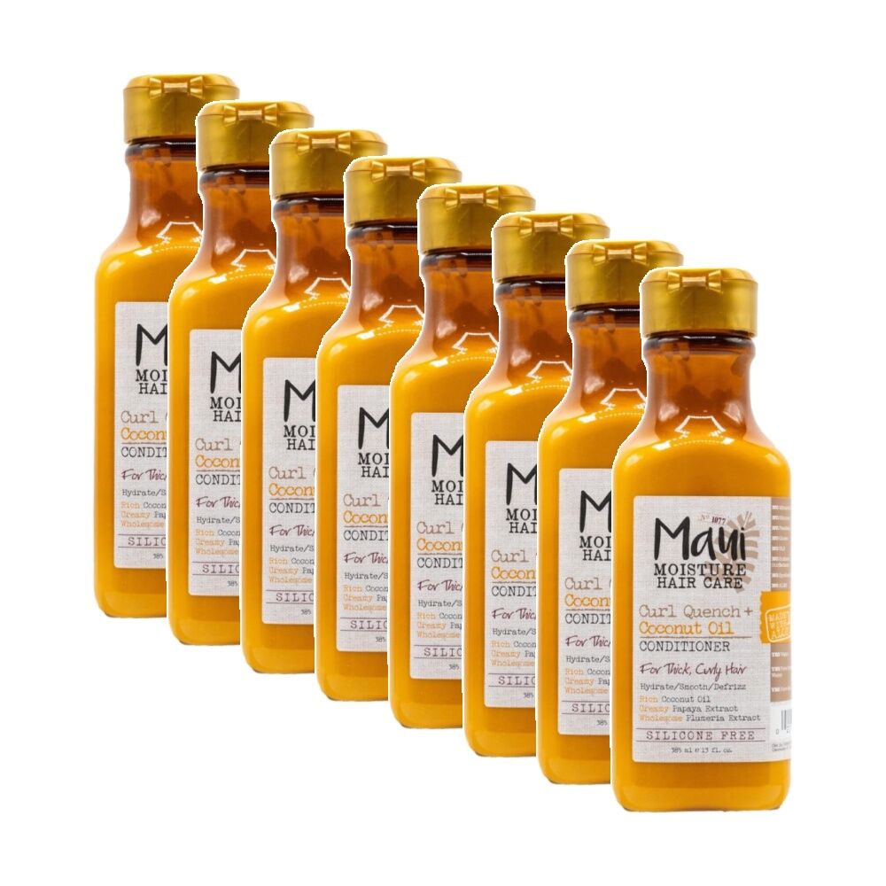 8PK Maui Moisture Hair Care Conditioner Thick 385ml Curl Quench & Coconut Oil