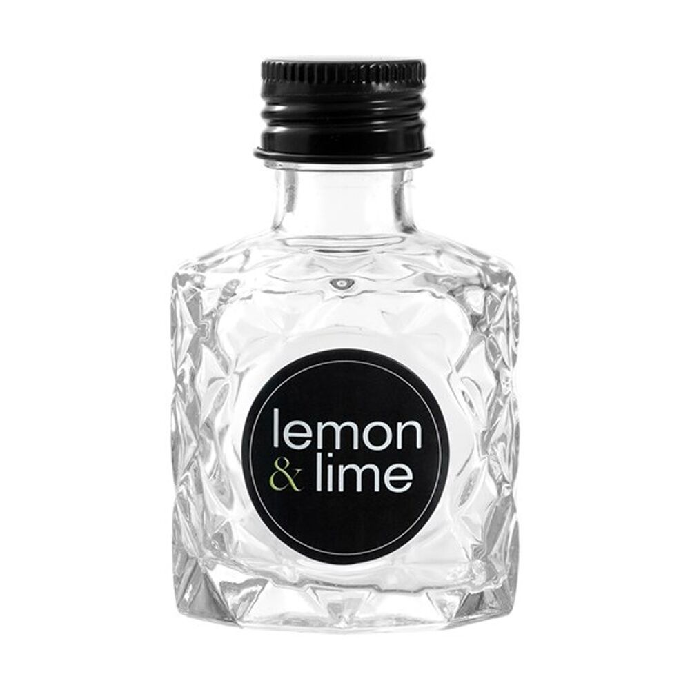 12PK Lemon And Lime Verre Quilt Glass Reusable Food Container Lid Black 50ml