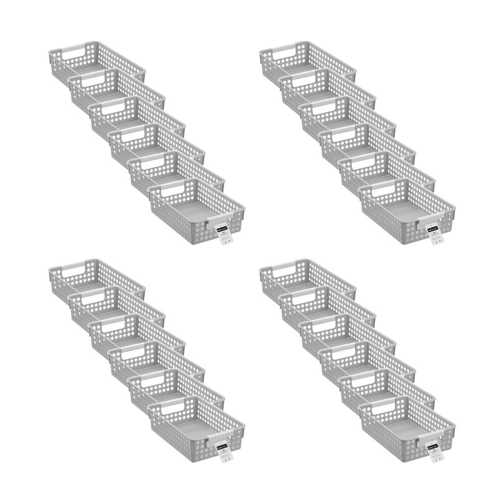 24PK Boxsweden Lite Tray Home Organiser Storage Container 2L 26.5x17x7cm