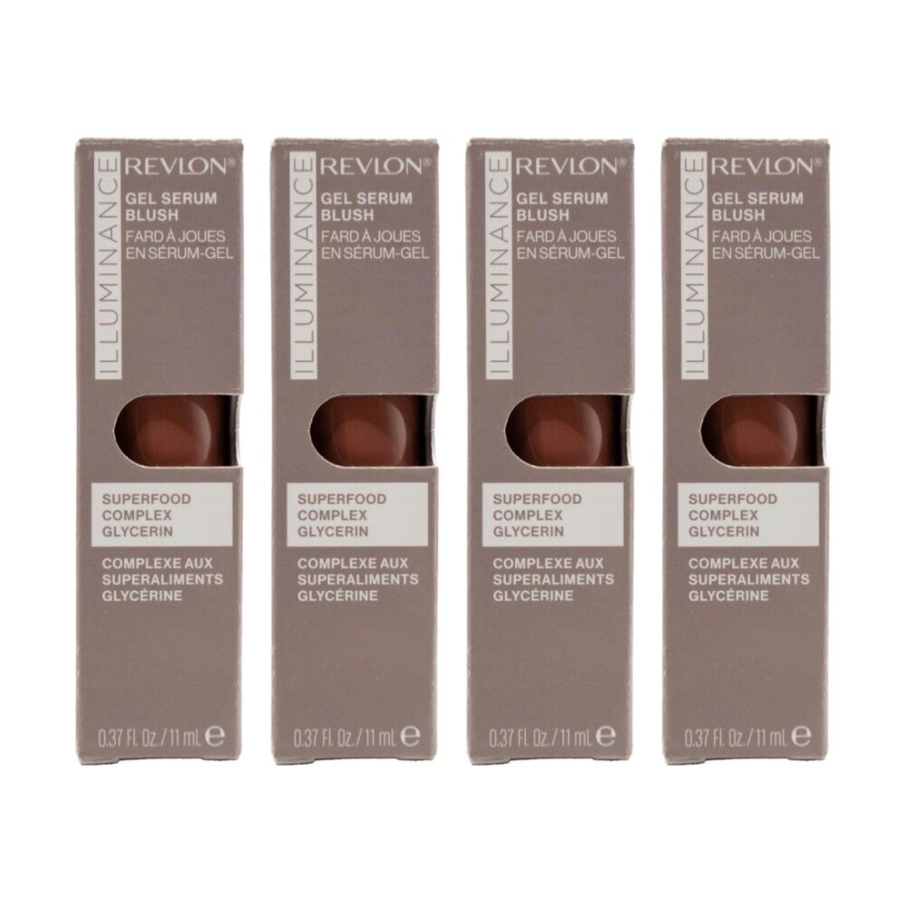 4PK Revlon Gel Serum Make Up Blush 11ml Illuminance Enchanting Mauve 110