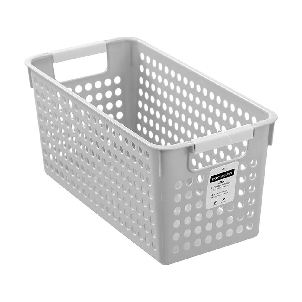 12PK Boxsweden Lite Basket Home Organiser Storage Container Assorted 5.8L