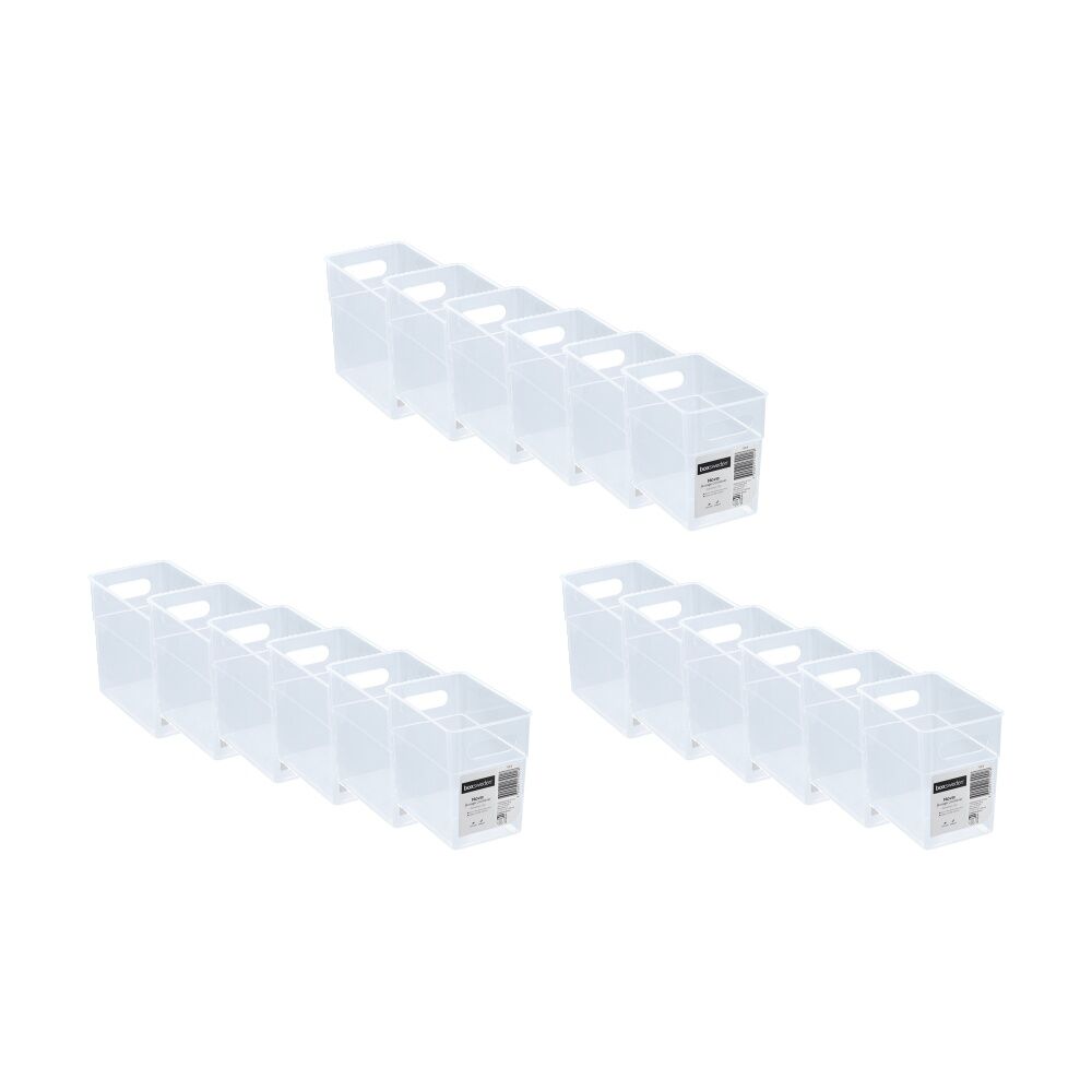 18PK Boxsweden Nova Home/Office Plastic Storage Container 1.5L 15x10x14cm