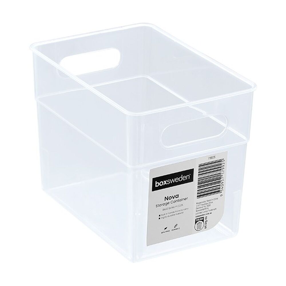 36PK Boxsweden Nova Home/Office Plastic Storage Container 2.3L 18x12.5x14CM