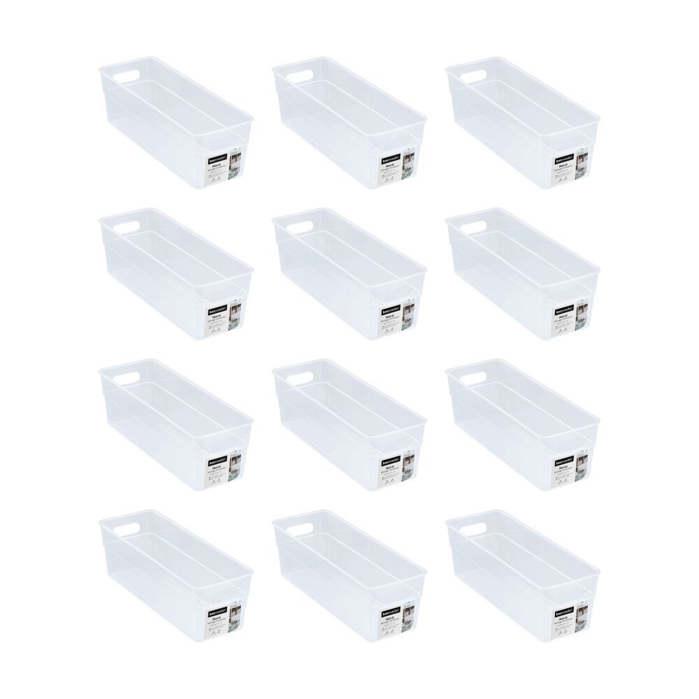 12PK Boxsweden Nova Home/Office Plastic Storage Container 1.8L 28x10x9.5cm