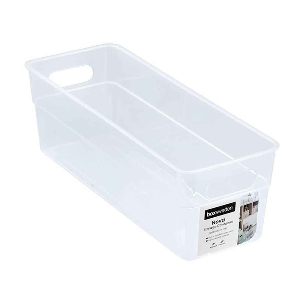 12PK Boxsweden Nova Home/Office Plastic Storage Container 1.8L 28x10x9.5cm