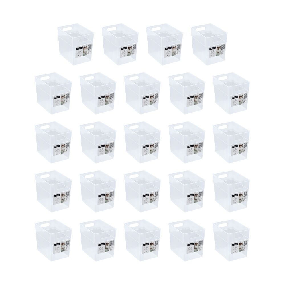 24PK Boxsweden Nova Home/Office Plastic Storage Container 4L 20x14.5x18cm