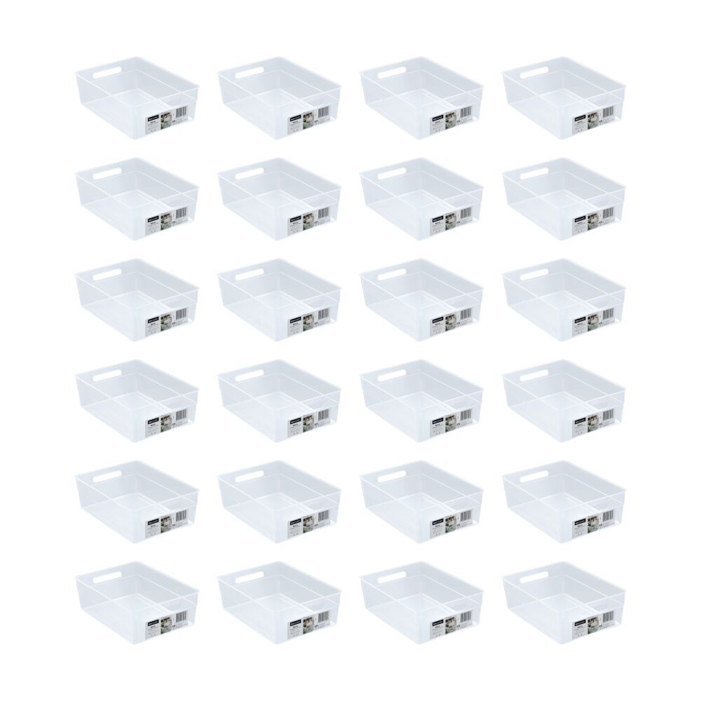 24PK Boxsweden Nova Home/Office Plastic Storage Container 3.8L 28x20x9.5cm
