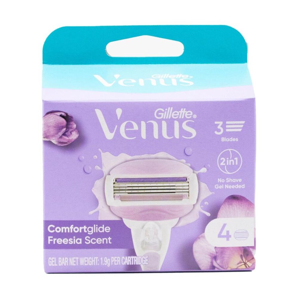 10x 4pc Gillette Venus Comfort Glide 3 Blade Razor Cartridge Freesia Scent