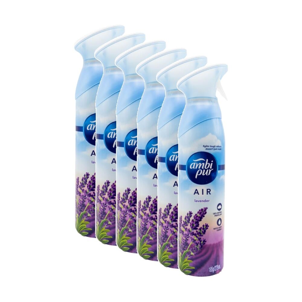 6PK Ambi Pur Air Freshener Home Fragrance Lavender Scented 275ml