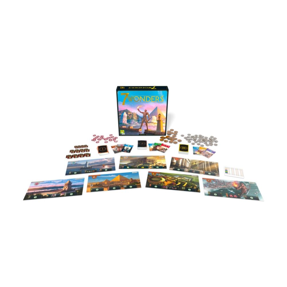Asmodee 7 Wonders Card Game 3-7 Players 30+ Minute Play 10y+