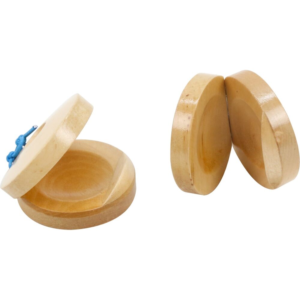 4x 2pc Vivaio Castanets Kids Musical Instrument Classroom Learning 3Y+ Wood