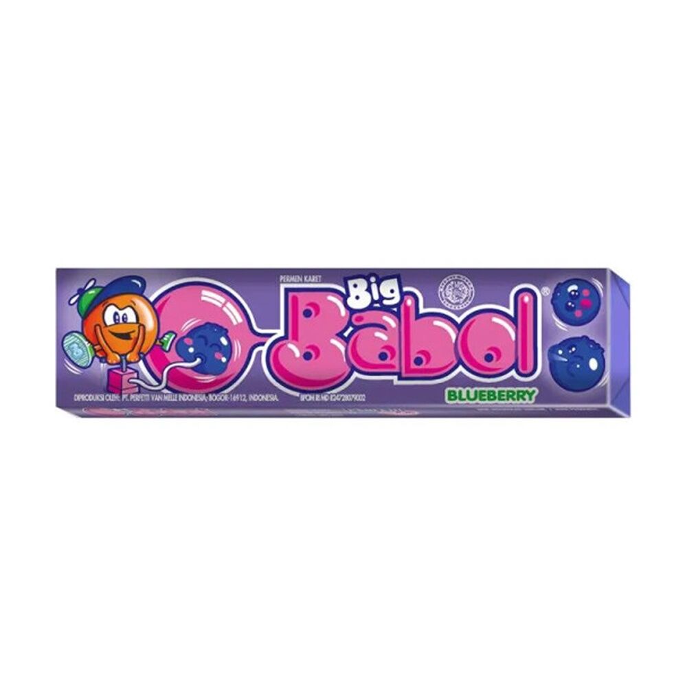20PK Chupa Chups Big Babol Blueberry 20g Party Favours Candy/Lollies/Gummies