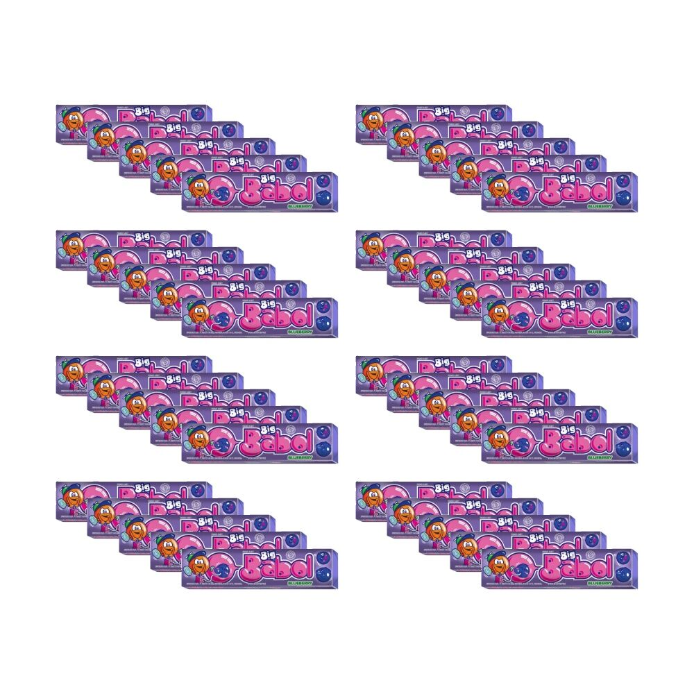 40PK Chupa Chups Big Babol Blueberry 20g Party Favours Candy/Lollies/Gummies