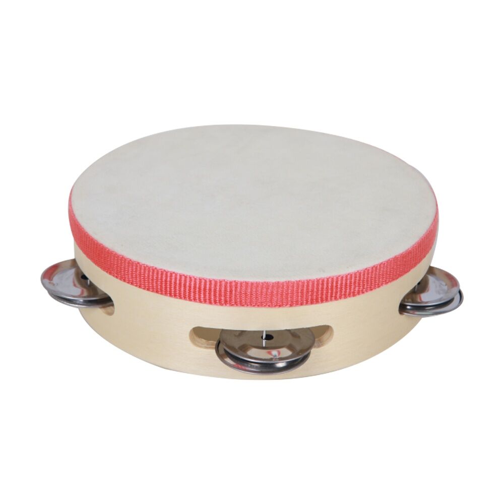 2PK Vivaio Tambourine Percussion Musical Instrument Classroom Learning 3y+ Wood