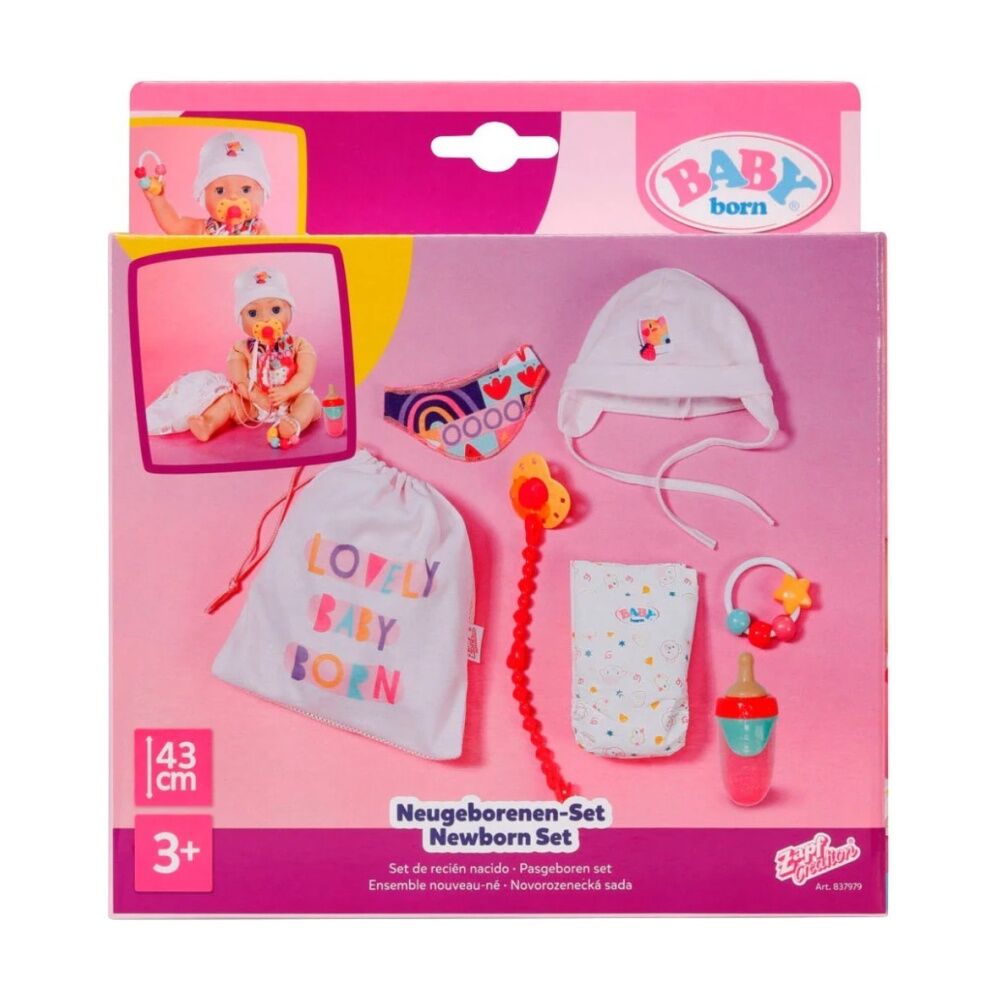 BABY Born Care & Play Newborn Starter Kit Doll Accessories Set 3y+ 43cm