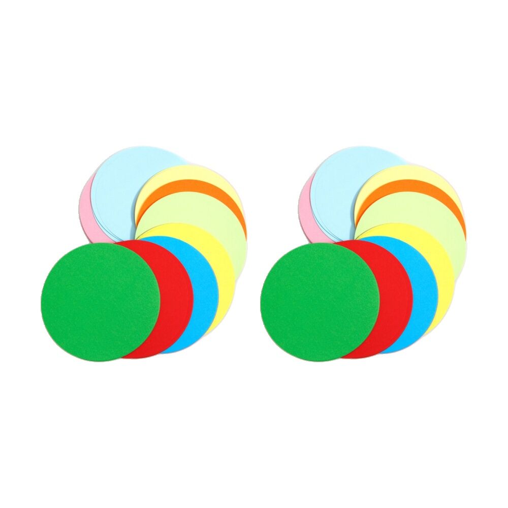 2x 360pc Tacco Paper Circles Double-Sided Colour 12cm 3y+ Multicolour