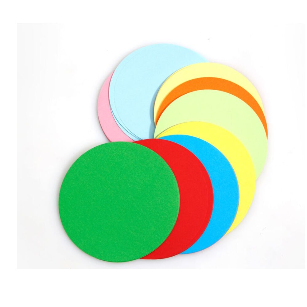 4x 360pc Tacco Paper Circles Double-Sided Colour 12cm 3y+ Multicolour