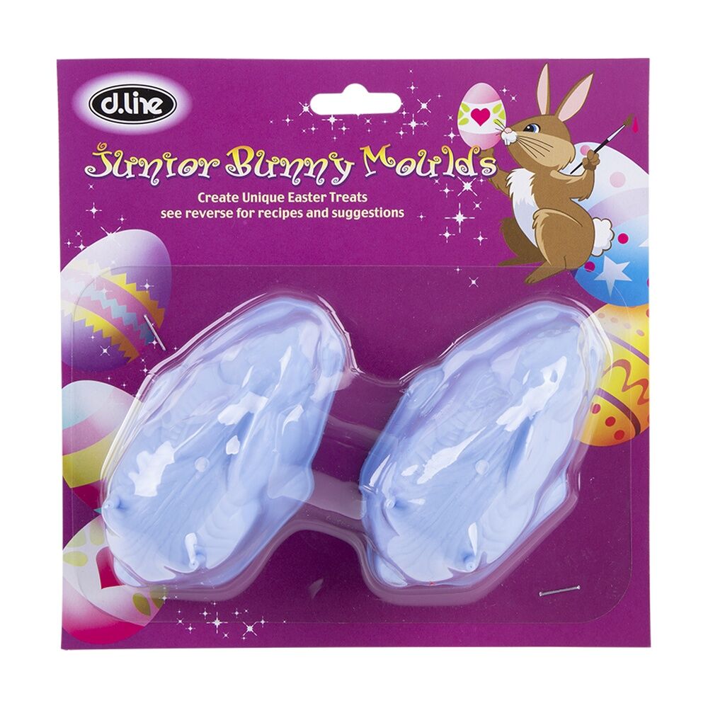 2pc D.Line Junior Bunny Chocolate/Jelly Moulds Set Reusable Assorted