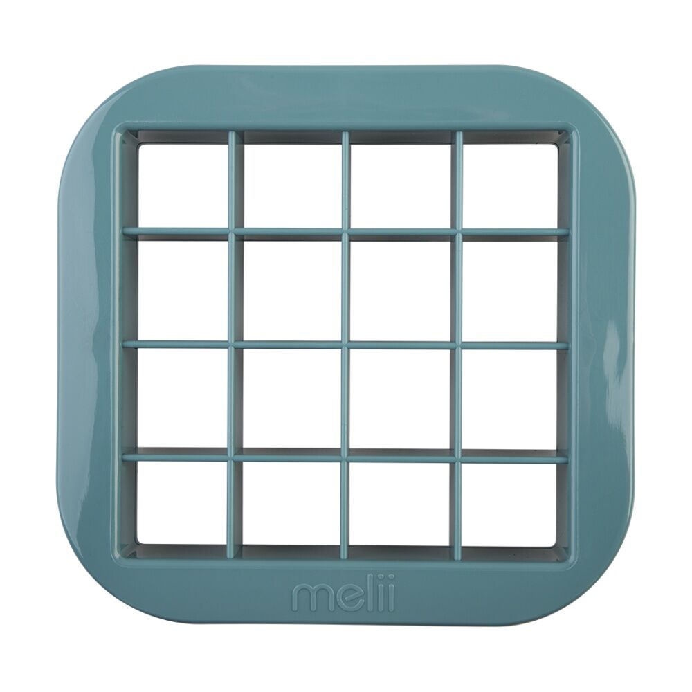 2x 2pc Melii Bite Size Sandwich Cutters Squares Triangles Set Blue/Mint