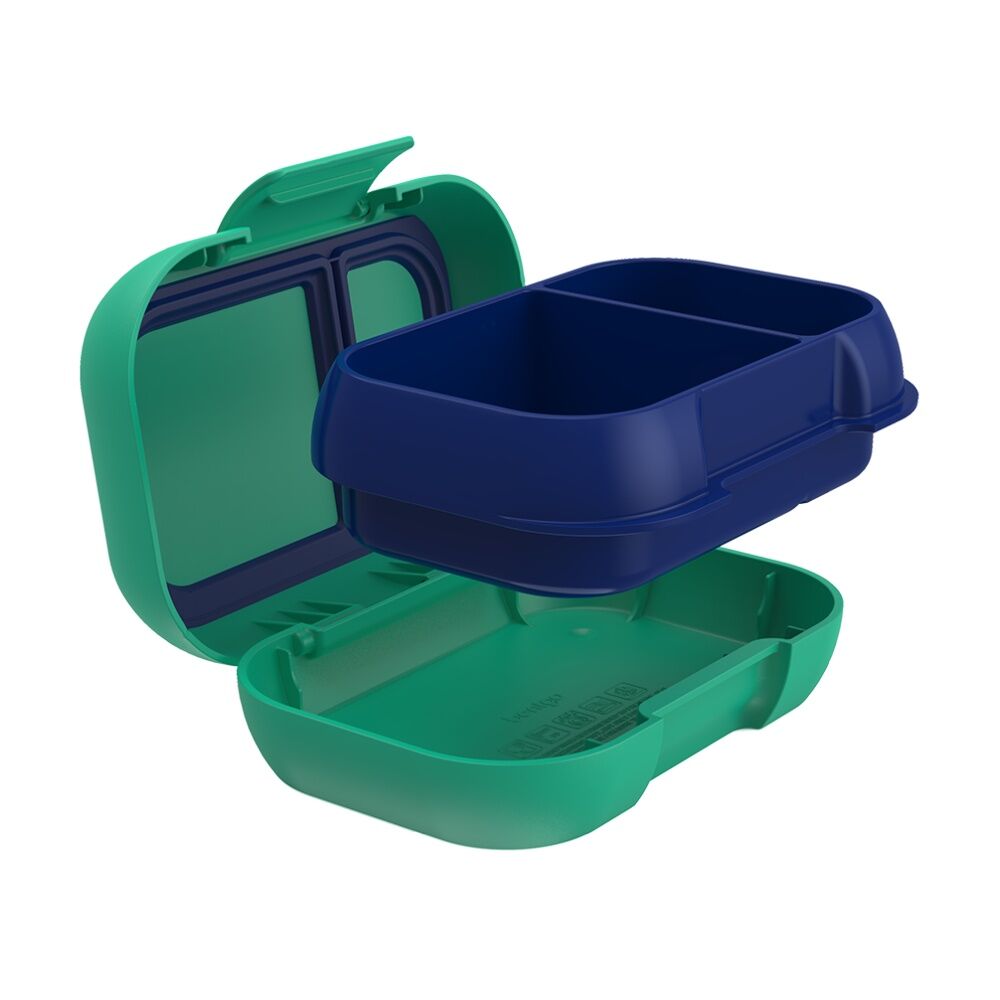 Bentgo Snack Container Leakproof Kid Friendly 1.5 Cup Capacity Green Royal