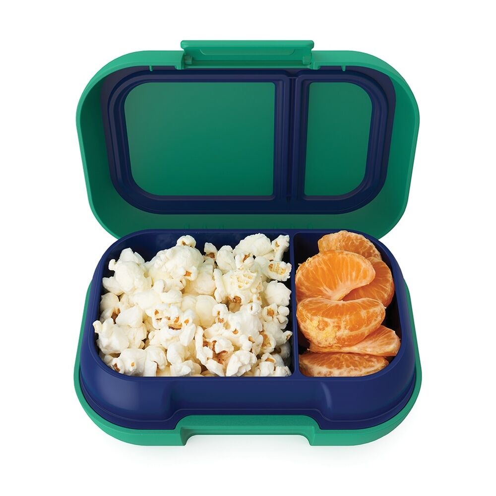 Bentgo Snack Container Leakproof Kid Friendly 1.5 Cup Capacity Green Royal
