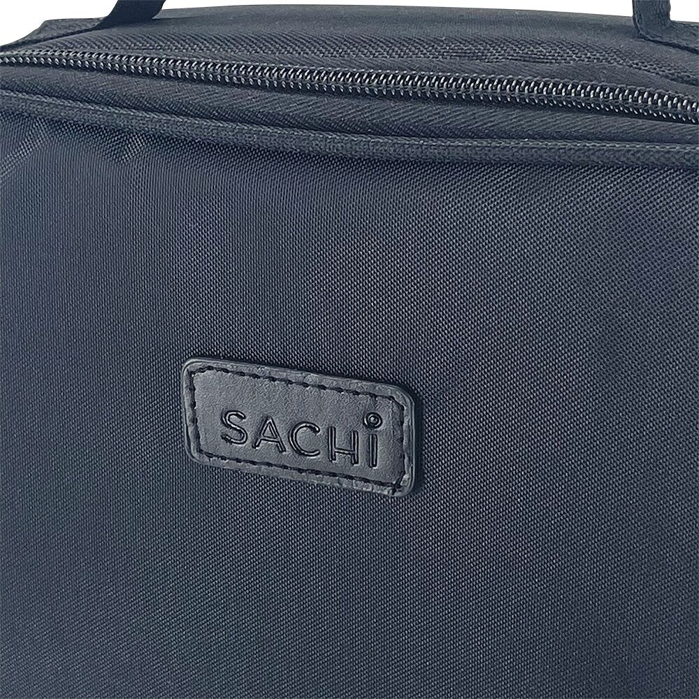 2PK Sachi XL Junior Insulated School Food Lunch Bag Black 24.5x11x30.5cm