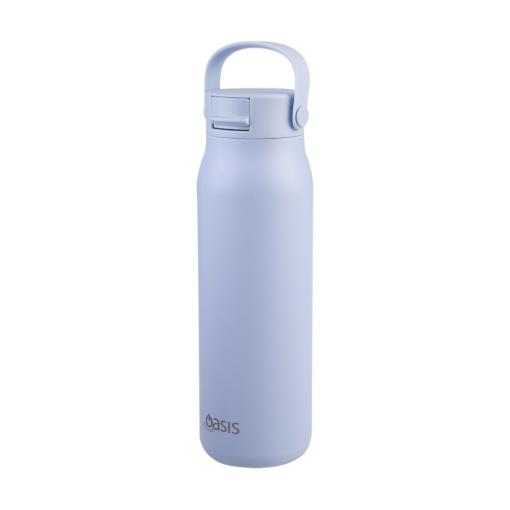 Oasis Ceramic Stainless Steel Double Wall Insulated Bottle Periwinkle 900ml
