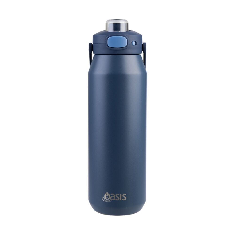 Oasis Ceramic Lined Stainless Steel Double Wall Insulated Bottle Indigo 1L