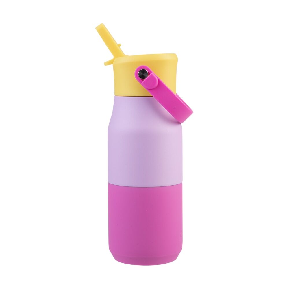 Oasis Stainless Steel Insulated Drink Bottle W/ Sipper Bubblegum Pink 400ml