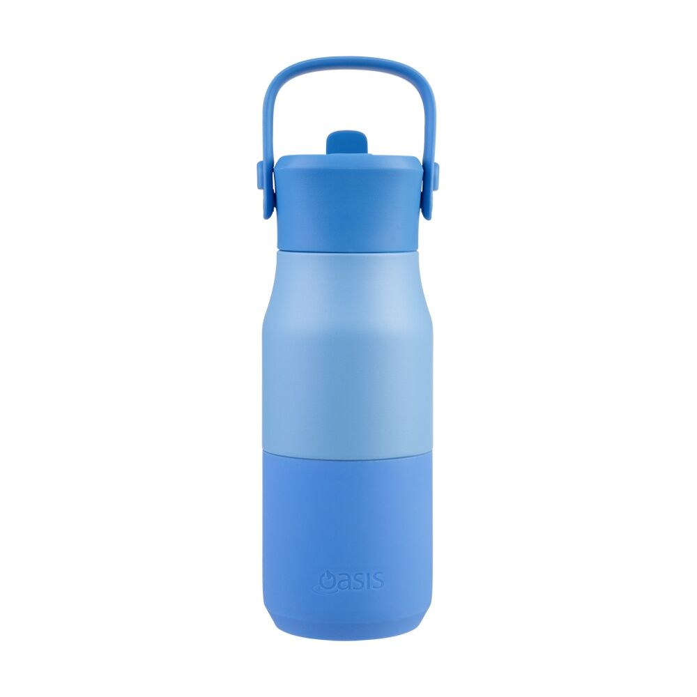 Oasis Stainless Steel Insulated Drink Bottle W/ Sipper Blue 400ml