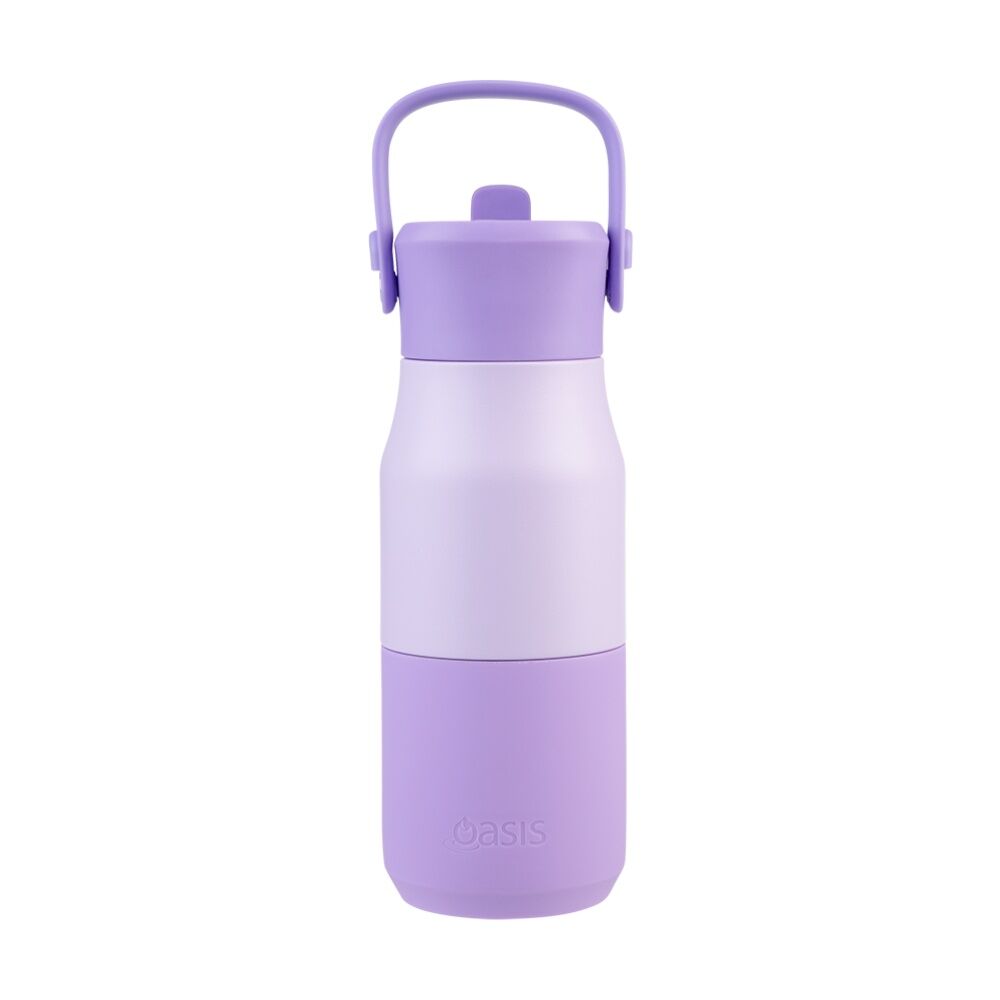 Oasis Stainless Steel Insulated Drink Bottle W/ Sipper Lilac 400ml